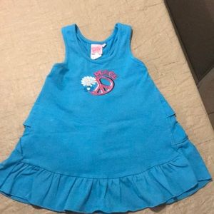 Lipstik Girls blue sleeveless shirt Size 4
